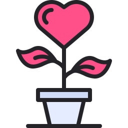 planta de amor icono