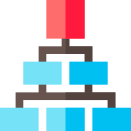 estructura de jerarquía icono