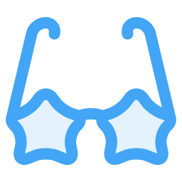 Star glasses icon