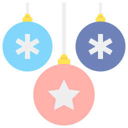 kerst decoratie icoon