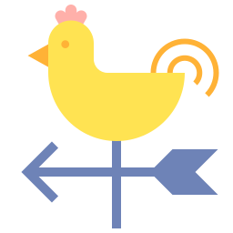 Weather vane icon