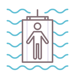 Shark cage icon