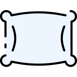 almohadas de cama icono