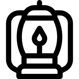 Oil lamp icon