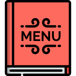 restaurant menu icoon