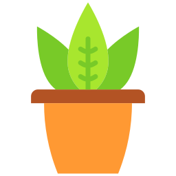 Горшок для растений иконка