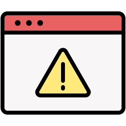 Warning sign icon