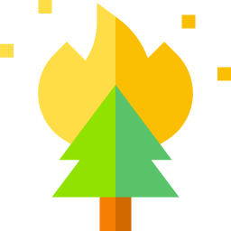 Forest fire icon