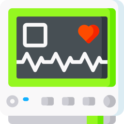 Heart monitoring icon