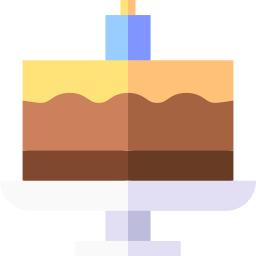 pastel de cumpleaños icono