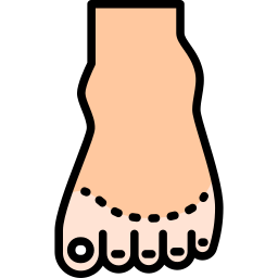 足の指の色が抜けた icon