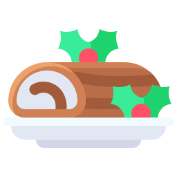 Christmas log icon