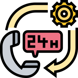 24 hours support icon