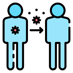 trasmissione del virus icona