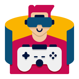 juegos de realidad virtual icono