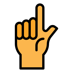 Pointing up icon