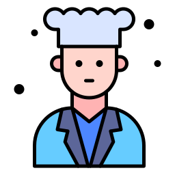 Male chef icon