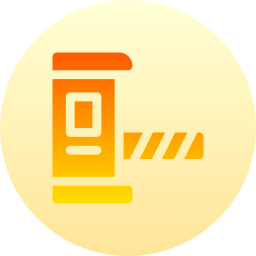 Parking barrier icon