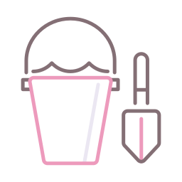 Sand bucket icon