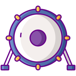 tambor de bajo icono