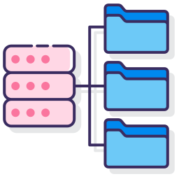 almacenamiento de datos icono