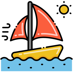 Sailing boat icon