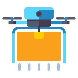 Drone delivery icon