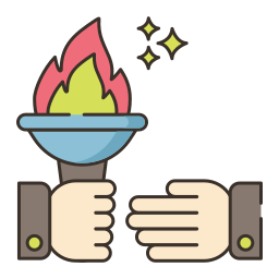 Olympic flame icon