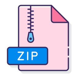 Zip format icon