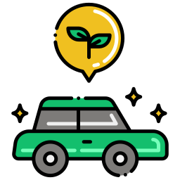 automobile verde icona