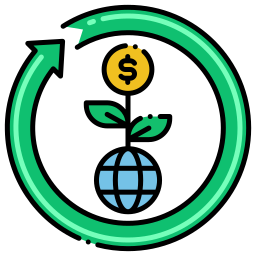 Green economy icon