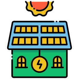 Green house icon