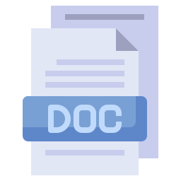 Doc file format icon