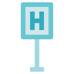 Hospital sign icon