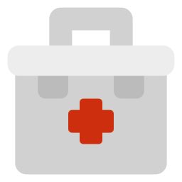 First aid bag icon