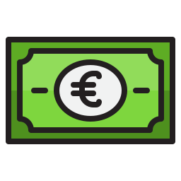 argent euro Icône