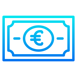 dinero euro icono