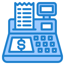 Cashier machine icon