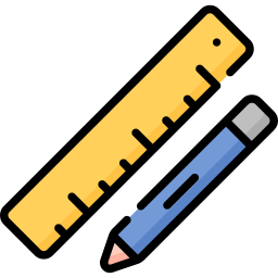 władca i ołówek ikona