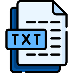 archivo txt icono