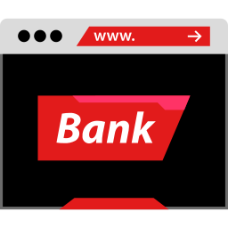 web de la banque Icône