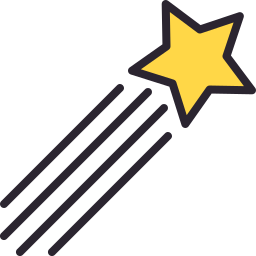 Shooting star icon