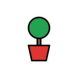 Flower pot icon