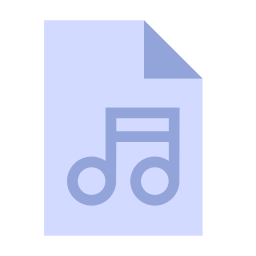 fichier de musique Icône