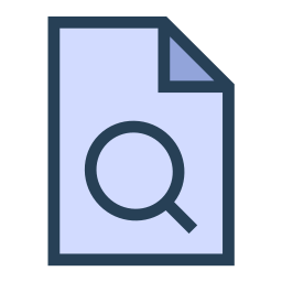 archivo de búsqueda icono