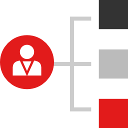 diagramma organizzativo icona