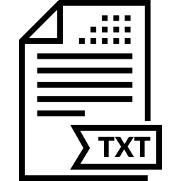 arquivo de texto Ícone