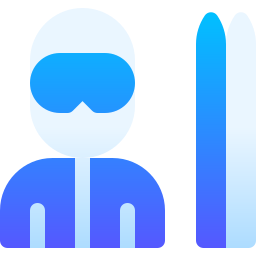 sciatore icona