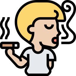 fumare sigarette icona