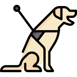 Собака-поводырь иконка